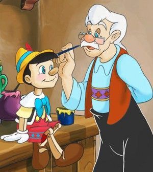Imagen de Pinocho. Expectativa de un niño real y sincero.